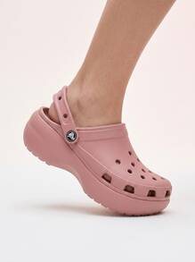 Crocs كلاسيكي منصة وحيد الجنس كلوج وردي 206750 - وردي - مشاهدة 2