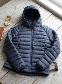 Patagonia Women's Outdoor Jackets Lightweight Premium Warm Sports Hiking Daily Blue 84684-SMDB - Dusty Blue - View 2