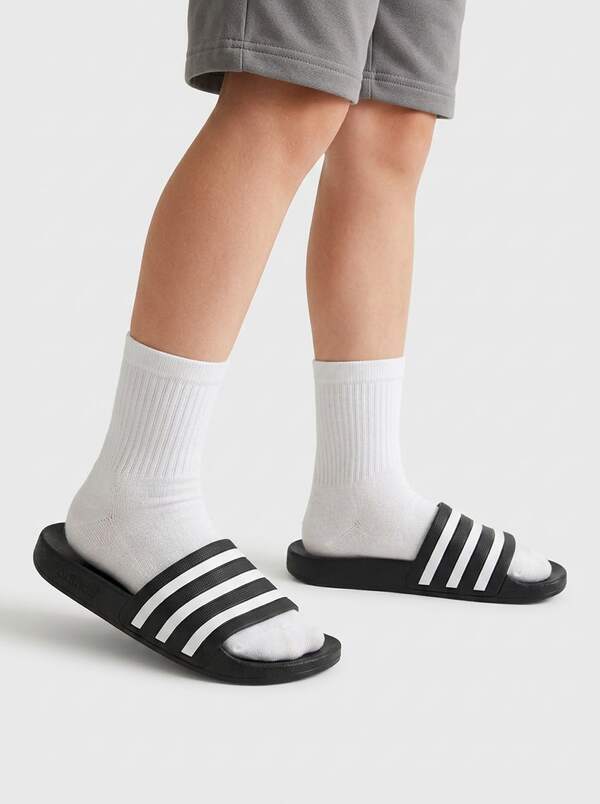 Adidas Adilette Kids' Baskets Sporty Responsive Durable Daily Shopping décontracté Black F35556
