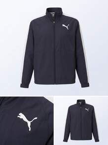 Puma Sports Jackets Stretchy Comfortable Durable Casual Weekend Commuting Blue 520418-03 - Navy - View 4
