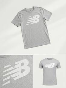 New Balance Men's Sports Tees & Tanks Durable Comfortable Versatile School Casual Outing Grey MT03919AG - Grey - View 4