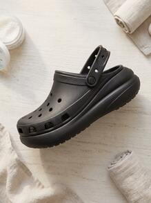 Crocs CLASSIC MEGA CRUSH CLOG Women's Clogs Flexible Cushioned Lightweight Garden Summer Shopping Black 207521-001 - Black - View 3