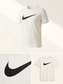 Nike قميص تي شيرت أبيض شباب بتقنية Dri-FIT 20 قطعة - أبيض - مشاهدة 5