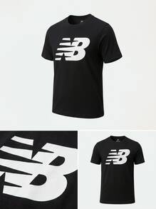New Balance Men's Sports Tees & Tanks Versatile Lightweight Easy To Match Weekend Sports Outdoor Black MT03919BK - Svart - Visa 4