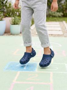 Crocs CLASSIC CLOG Kids' Clogs Comfortable Classic Durable Shopping Daily Weekend Navy 206990-410 - Navy - View 5