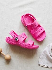 Crocs CLASSIC SANDAL Kids' Durable Cushioned Quick-Dry Daily Shopping Beach Pink 207537-6UB - Pink - View 3