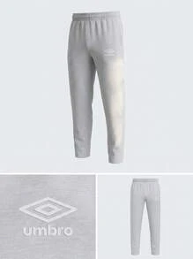 Umbro Men's Outdoor Pants Easy To Match Soft Stretchy Weekend Training Daily Grey 66415U-263 - Grey - View 5