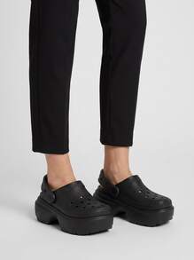 Crocs CLASSIC CLOG Women's Clogs Lightweight Versatile Comfortable Vacation Travel Casual Black 209347-001 - Black - View 1
