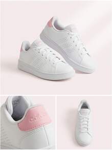 Adidas Advantage Kids' Sneakers Premium Modern Anti-Slip Running Street Style Office White ID3886 - Cloud White / Bliss Pink / Core Black - View 6
