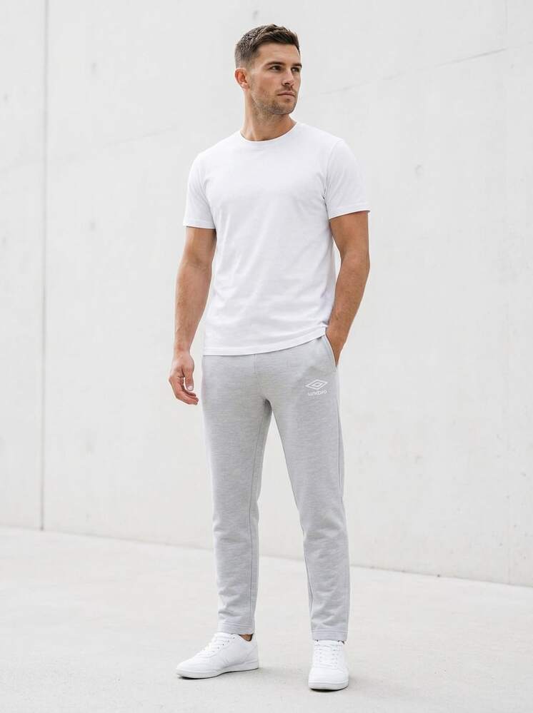 Umbro Men's Outdoor Pants Easy To Match Soft Stretchy Weekend Training Daily Grey 66415U-263 - Grey - View 6