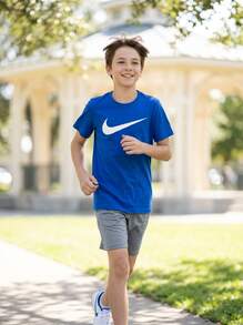 Nike Kids' Moisture-Wicking Breathable Classic Fit Travel Daily Weekend Blue CW6941-463 - Blue - View 5