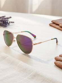 Polaroid Women's Sunglasses Stylish Classic Lightweight Beach Daily Vacation PLD6187-S-SZJ-AI - Ivory - View 3