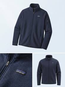 Patagonia Women's Outdoor Jackets Comfortable Stretchy Versatile Hiking Daily Training Blue 25543-NENA - Navy Blue - View 6
