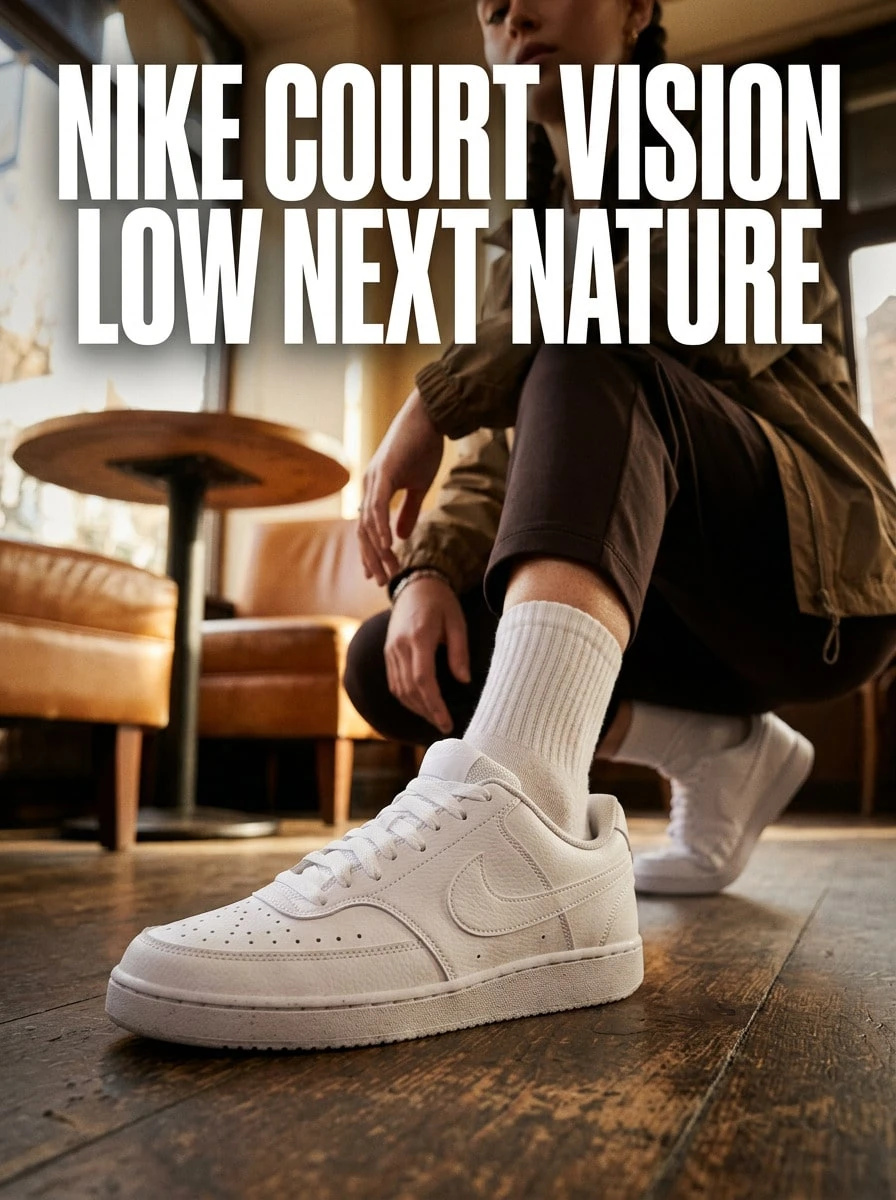 Nike Court Vision Low Next Nature 女款运动鞋 DH3158 - 白色/白色/白色 - 查看 1