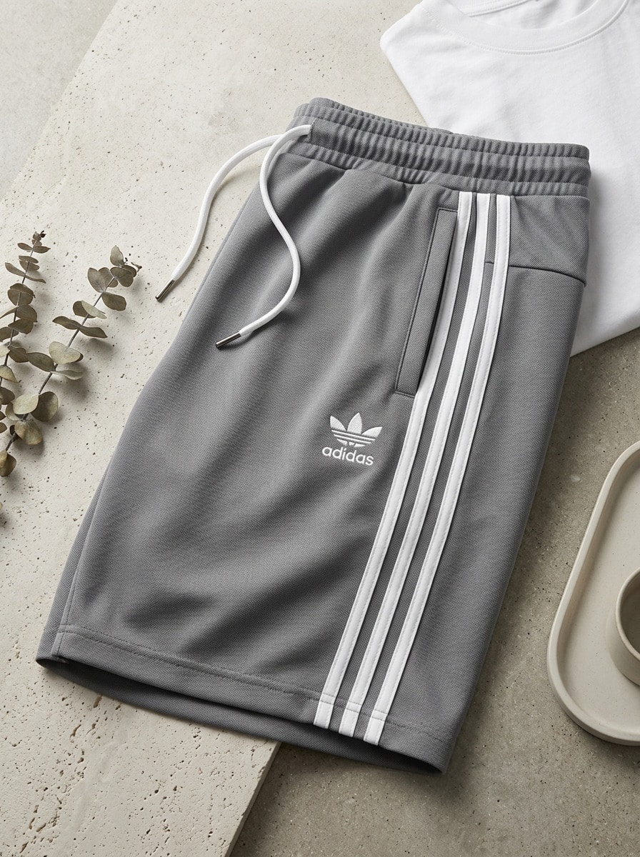 Adidas Men Shorts Lightweight Breathable Soft Daily Gym Grey IJ5346 - grey - View 1