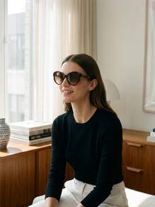 Kate Spade Women Sunglasses Classic Durable UV Protection Casual Beach Travel Brown ELINA/G/S - Havana - View 6