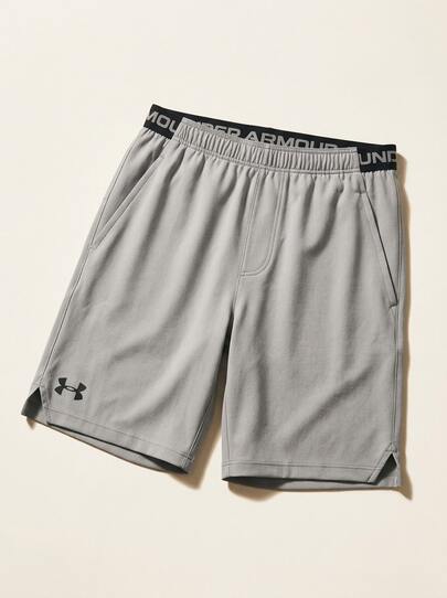 Under Armour TECH Men's Sports Shorts Easy To Match Elastic Waist Breathable Gym Daily Outdoor Grey 1373718-069