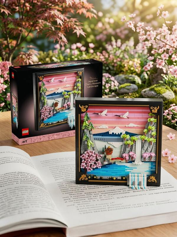 LEGO Art Japanese Cherry Blossom Landscape Kids 18Years+ 31218