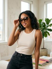 Kate Spade Women Sunglasses Classic Durable UV Protection Casual Beach Travel Brown ELINA/G/S - Havana - View 7