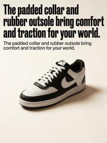 Nike Court Vision 女式运动鞋 黑/白 DH3158-003 - 黑白 - 查看 2