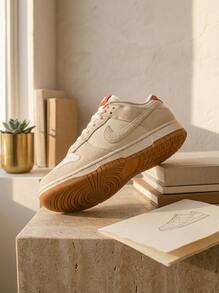 Ivory white/off-white/red