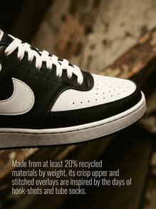 Nike Court Vision 女式运动鞋 黑/白 DH3158-003 - 黑白 - 查看 6