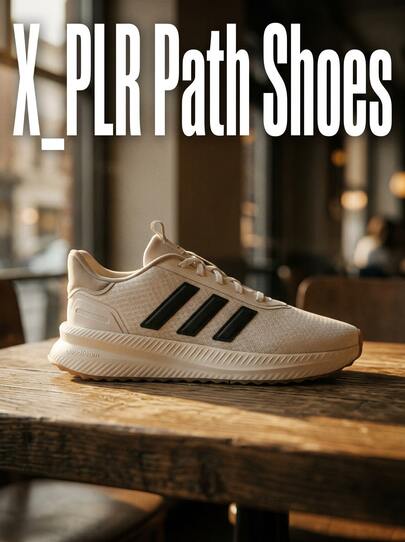Adidas X_PLRPATH Men's Casual Athletic Shoes Anti-Slip Lace-Up Heritage Gym Commuting Training Black JR7201