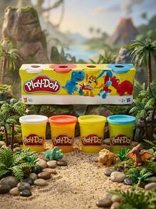Play-Doh Classic Colors 4-Pack Ages 2+ B5517EU4 - Dinasours - View 4