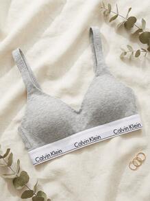 Calvin Klein CK UNDERWEAR Women's Soft Elastic Skin-Friendly Daily Casual Home 000QF7900E-P7A - Grey - View 3