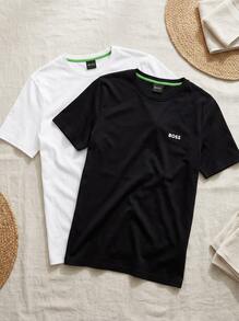 Hugo Boss عبوة من 2 تي شيرت رجالي باللونين الأسود والأبيض - Open Miscellaneous - مشاهدة 3