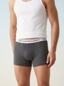 Ralph Lauren 3 طقم سراويل داخلية رجالية - WHITE/BROWN - مشاهدة 4