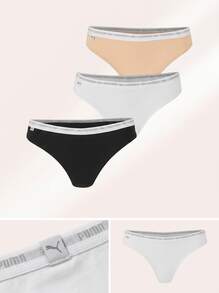 Lacoste Women's Durable Elastic Waist Classic Fit Weekend Training Daily 8F1341-00-T03 - Biscuit/Blanc-Noir - View 6