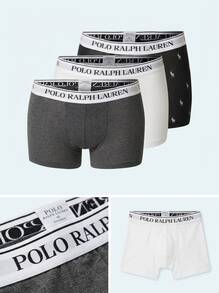 Ralph Lauren 3 طقم سراويل داخلية رجالية - WHITE/BROWN - مشاهدة 6