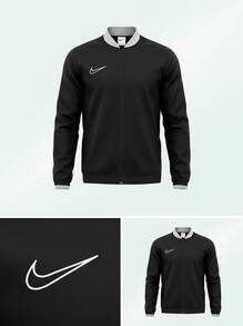 Nike جاكيت رياضي أكاديمي للأطفال مقاس 25 مصنوع من قماش جاف أسود اللون - متعدد الألوان - مشاهدة 5