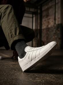 Adidas Casual Outdoor Comfortable Simple Lace-Up Men Sneakers - White - View 7
