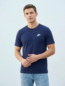 Nike Men's Outdoor Tees & Tanks Easy To Match Moisture-Wicking Breathable Daily Weekend Training Navy AR4997-410 - Blue - View 3