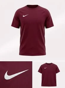 Nike Men's Soccer Jerseys Premium Breathable Versatile Commuting Sports Outdoor Red HV8173-677 - Red - View 4
