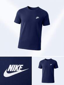 Nike Men's Outdoor Tees & Tanks Easy To Match Moisture-Wicking Breathable Daily Weekend Training Navy AR4997-410 - Blue - View 5