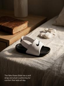 Nike نايكي كاوا سلايد BT - White/Black - مشاهدة 4