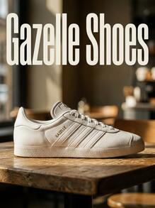Adidas Casual Outdoor Comfortable Simple Lace-Up Men Sneakers - White - View 2