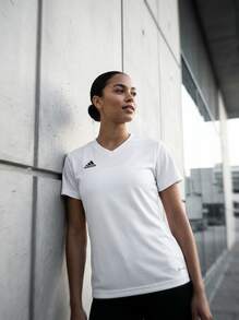 Adidas قميص نسائي أبيض Entrada 22 - أبيض - مشاهدة 6