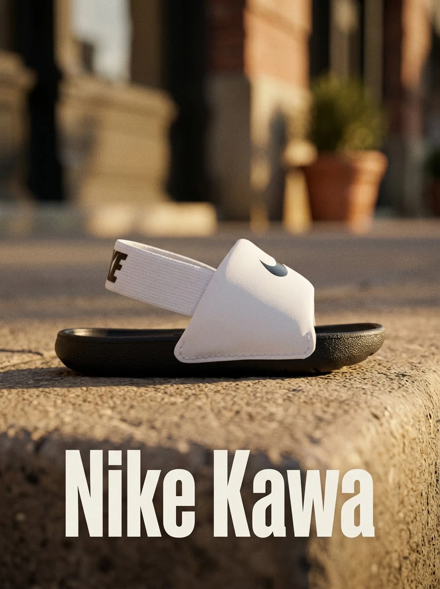 Nike نايكي كاوا سلايد BT - White/Black - مشاهدة 1