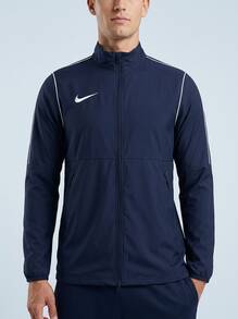 Nike Men's Sports Jackets Stretchy Comfortable Durable Casual Weekend Commuting Blue BV6881-410 - Black - View 3