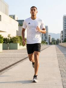 Adidas Men's Sports Tees & Tanks Moisture-Wicking Breathable Classic Fit Training Vacation School White HC5071 - White - View 3