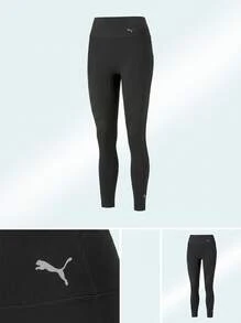 Puma Sports Leggings Compression Breathable Versatile Gym Home Daily Black 523604 - Black - View 4