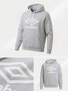 Umbro هودي رمادي للرجال - رمادي - مشاهدة 4