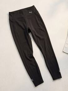 Puma Sports Leggings Compression Breathable Versatile Gym Home Daily Black 523604 - Black - View 2