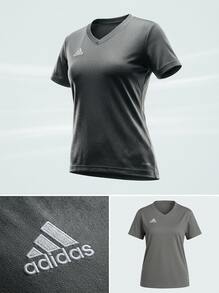 Adidas قميص نسائي إنترادا 22 باللون الرمادي - رمادي - مشاهدة 4