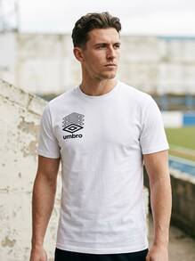 Umbro Men's Sports Tees & Tanks Soft Durable Comfortable Travel Daily Weekend White 66424U-13V - White - View 2