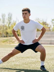 Umbro Men's Sports Tees & Tanks Soft Durable Comfortable Travel Daily Weekend White 66424U-13V - White - View 5
